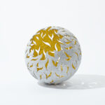 01 Biophilia_ Air Vase 2022, welding, thermal spraying H48W50D50(cm), 14,000(EUR)(final price of sale)