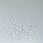 ARK ORIGAMI 1 _Mixed media on canvas. Paper art._ 150 x 150cm_ 2.500€