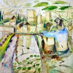 _Alhambra_ (2022) – Mixed media on canvas – 120 x 120 cm – 1300 EUR