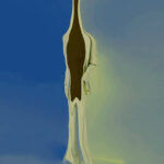 If i was ever to recall you, I_d say that you were but a beam, digital illustration