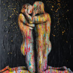 Il bacio _ Acrylic on canvas _ 80 x 100 cm