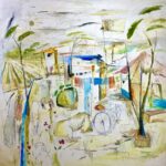 _Indian Village I_ (2022) – Mixed media on canvas – 120 x 120 cm – 1300 EUR