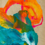 Intimacy_Acrylic on raw linen canvas_100 x 70 cm_1800euro