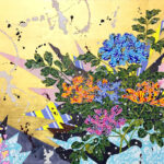 Peonies, Chrysanthemums and the moon