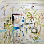 _Temple Khairagarh_ (2022) – Mixed media on canvas – 120 x 120 cm – 1300 EUR