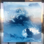 SUEÑOS EN AZUL-Acrílicos sobre metacrilato-Medidas 30×30-Precio 575€+IVA