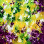 flower shower No.130_Acrylic on linen_80.3 x 80.3cm_jiwon jang_4000€
