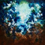 flower shower No.185_Acrylic on linen_80.3 x 80.3cm_jiwon jang_4000€