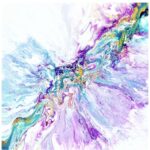 Abstract 6, 91,4 x 91,4 cm, acrylic pouring