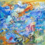Continuous Resolutions, 30 x 30 Oil on canvas, Jane Appleby copy
