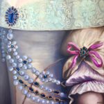 MADRID Finery _ Parure Number 1 _ oil on canevas _ 100 cm x 100 cm – 39 in x 39 in _ 5000 €