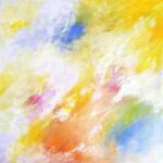Maria Allner, Painting, Summer, 100x100cm, 2018