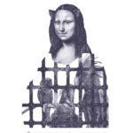 Mona Lisa with Birds _ blue _ – Giclée, 60×80 cm, € 650